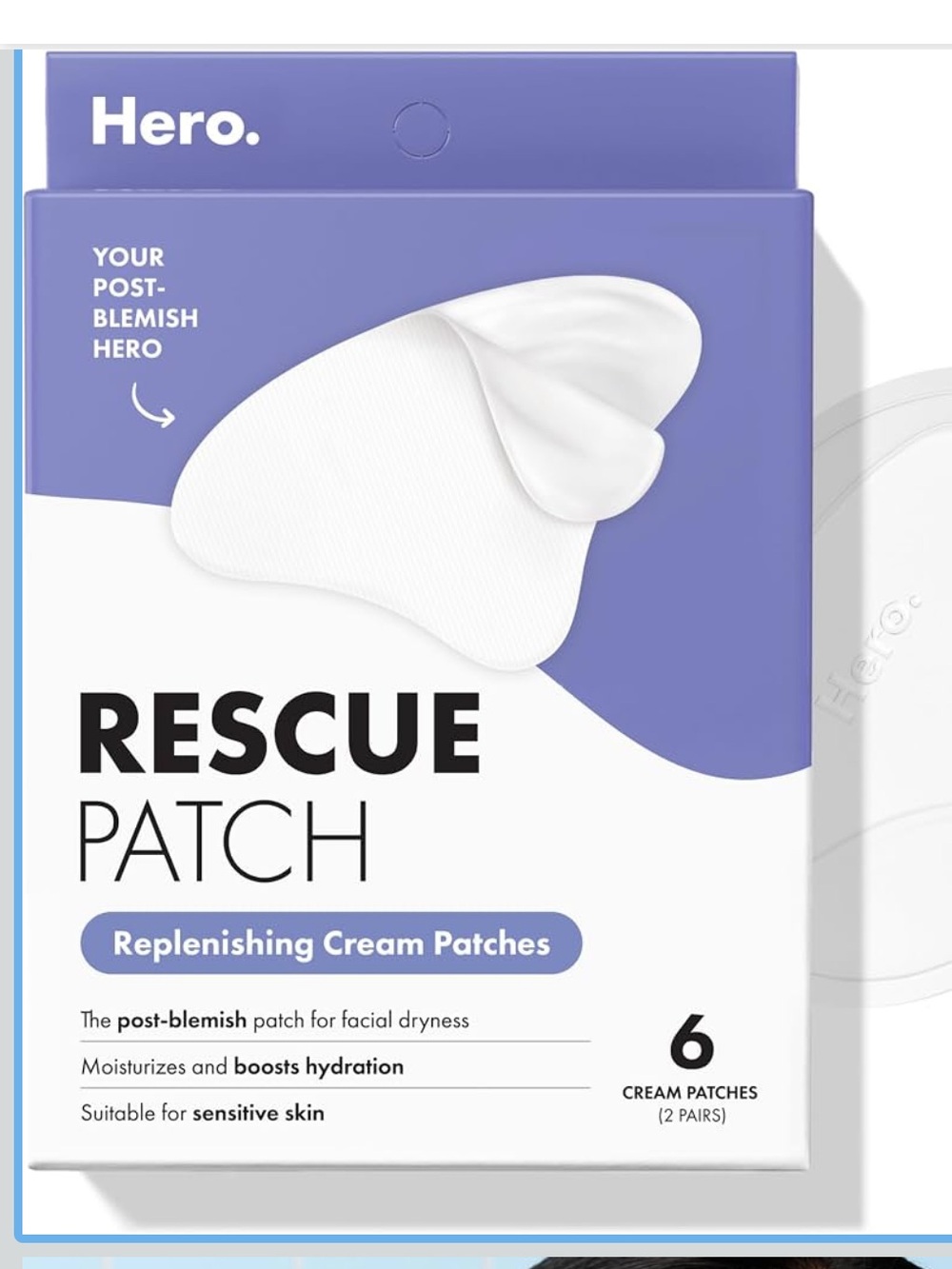 Hero Rescue Patch White Replenishing Cream Mask Patches